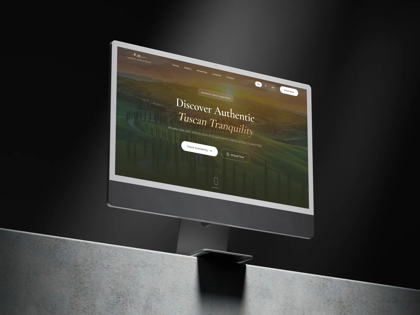 Dimora del Tramonto — Landing page cu rezervări